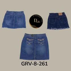 Vintage Y2K Denim Midi Skirt | Classic 90s 2000s O..