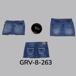Trendy Y2K Denim Mini Skirt | Authentic Vintage St..