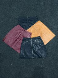 Y2K Leather Skirts