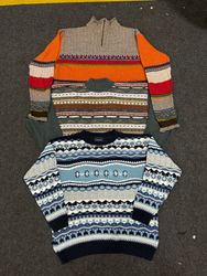 Colorful crazy knitwear