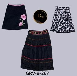 Trendy Y2K Printed Cotton Long Skirt | Timeless Re..
