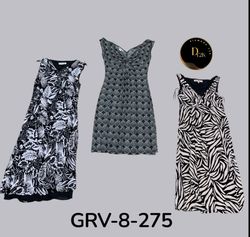 Robe en polyester noire et blanche vintage Y2K | E..