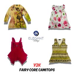 Y2K Fairy Core Cami Tops - EV0552