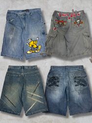 Y2K Hip Hop Baggy Jorts (F-27)