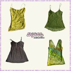 Y2K Brooke Davis Era Beaded Mesh Cami Tops