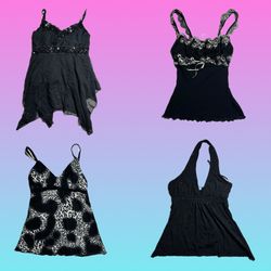 Women's Black Stylish Tops & Camisole Collection (..