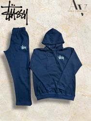Stussy rework style tracksuits in blue