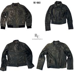 90’s/Y2K Cool Girl Leather Jackets(RE-1883)