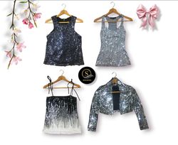 Mix Bundle con perline e decorazioni a sequina