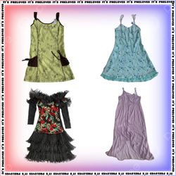 Monochrome Pastle Dresses (SS-1176)
