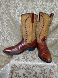 SA#285 Bottes de cowboy vintage spectaculaires – A..