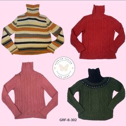 Retro Y2K Mesh High Neck Sweater – Rare 2000s Find..