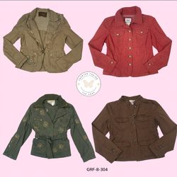 Retro Y2K Cotton Jacket – Authentic 2000s Outerwea..