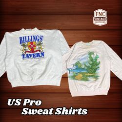US Pro Graphic Sweatshirts – Vintage Style (fnc:40..