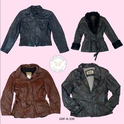 Edgy Y2K Leather Jacket – Classic Retro Wardrobe M..