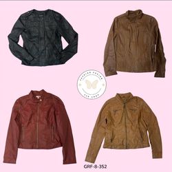 Vintage Y2K Leather Jacket – Retro Iconic Outerwea..