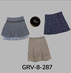 Jupe en laine Y2K Mix | Style rétro premium des an..