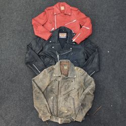 Leder Bikerjacken