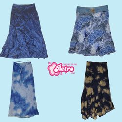 Jupes midi Y2K Blue Crush Era (août 83)
