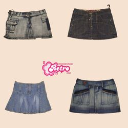 Y2K Iconic Denim Mini Skirts Rp (Aug-86)