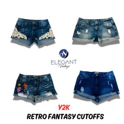 Y2K Retro Fantasy Cutoffs - EV0858