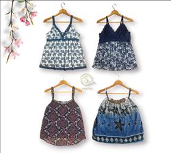 Y2K Style Bright Blue Camisoles