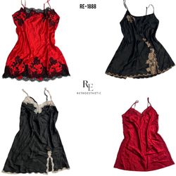 Y2K Love Story Silk Slips (RE-1888)