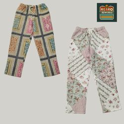 SS25 アップサイクル パッチワークパンツ