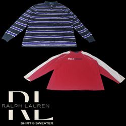 Polo Ralph lauren chemise et pull