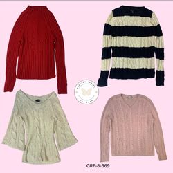 Y2K Retro Cable Knit Sweater – Soft & Stylish Vint..