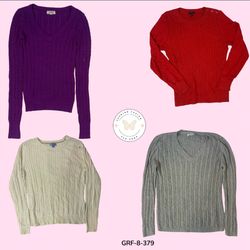 Classic Y2K Chunky Cable Knit Sweater – Cozy Vinta..