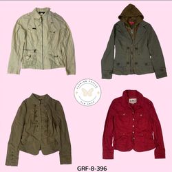 Y2K Cotton Zip-Up Jacket – Vintage Casual Wear (GR..