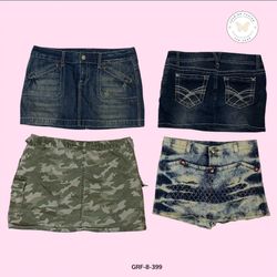 Curated Y2K Skirt Bundle – Retro & Trendy Mix (GRF..