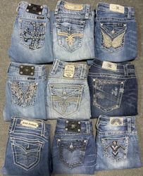 Miss Me True Religion Rock Revival jeans