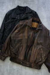 Mens leather jacket