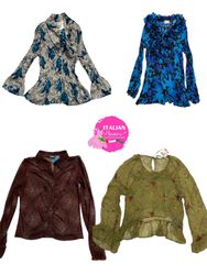 Y2k crinkle tops