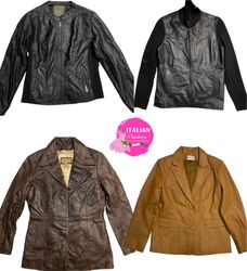Y2k premium leather coats