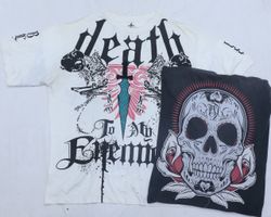 CR4867 VINTAGE SKULL T-SHIRTS