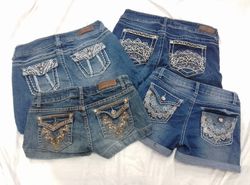 IQ0514 Y2k Embellished Sexy Shorts