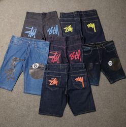 Shorts mélange de style rework Stussy