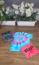 Tie dye shirts