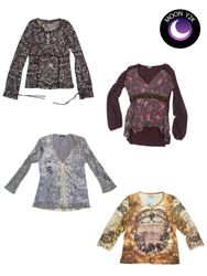 Y2K Grunge Mesh Tops Mix (M-572)