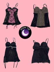 Y2K Mesh Babydoll Tops (M-585)