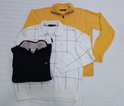 CR4974 SWEATER VINTAGE À ZIP QUART DE CROIX