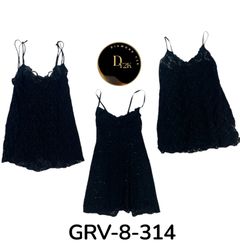 Robe de sommeil noire Y2K rare | Style vintage cla..