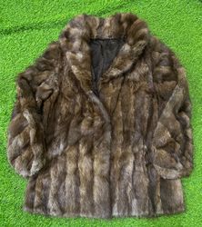 Real fur jacket