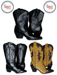 T1332 Y2K Damenmode Stiefel/Cowboystiefel/Mix