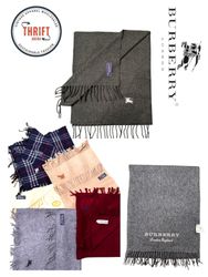 T1344 Burberry-Logo-gestickte Vintage-Schals