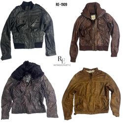 90’s/Y2K Cool Girl Vintage Style Leather Jackets (..