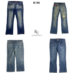 Y2K IT Girl Unique Denim Jeans (RE-1918)